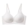 Jelly Glue Underwear Women's Seamless European And American Large Size Big Breasts Bra Gathered Breast Milk Without Steel Ring Bra