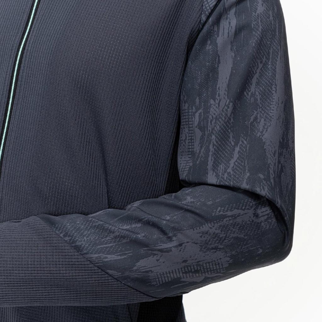 Mizuno Dry Aeroflow Hybrid Highly Breathable Training India 32MCC031 Men's Jacket, Jersey, Gray,