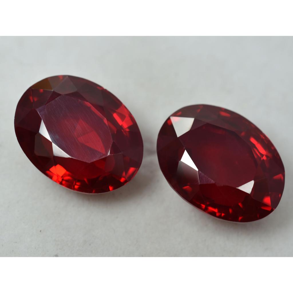 Natural Bloody Red Ruby 60ct Oval Cut Certified Loose Gemstone