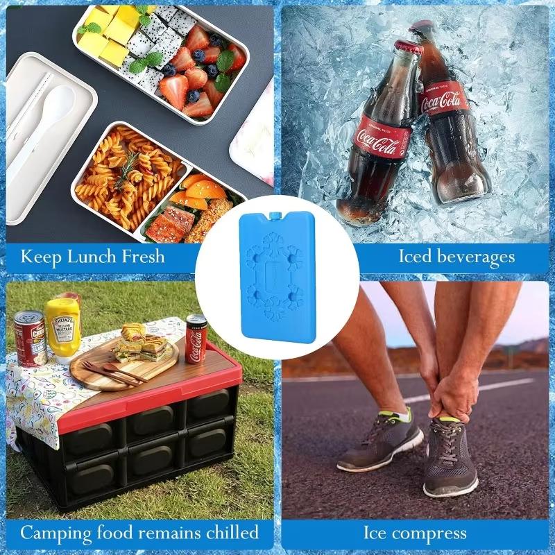 1-5pcs Portable Ice Pack Reusable Set Long Period Of Time Keep For Office Gathering Camping Food Fresh In Lunch Boxes And Bags