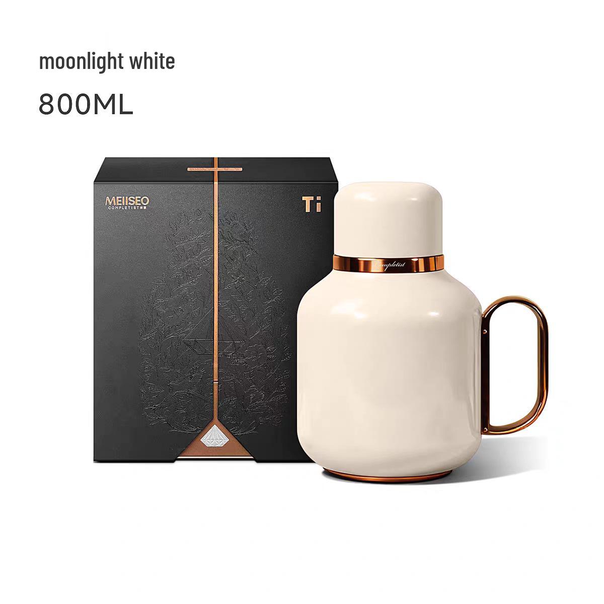 

Miso Pure Titanium Large Capacity Thermos - 2026 Model with Mechanical Temperature Display, Ideal for Stewing Tea & Keeping Water Insulated. 800ml
