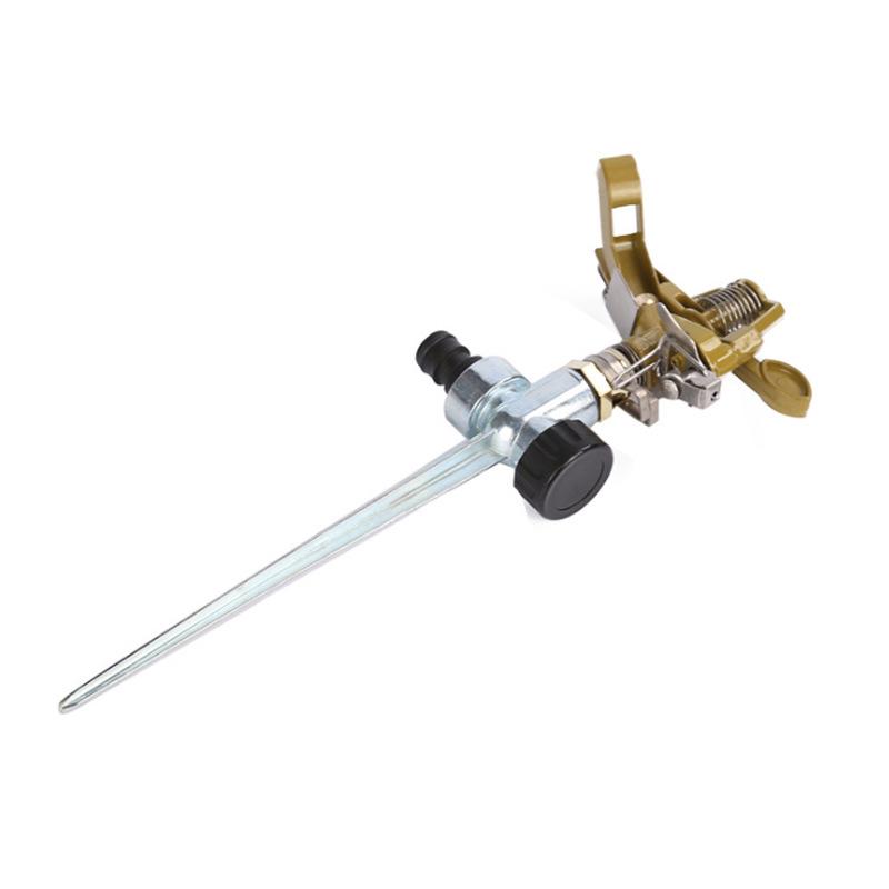 

360° Rotating Zinc Alloy Garden Sprinkler with Ground Insert