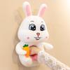 Adorable Plush Long-eared Bunny Rabbit Carrot Stuffed Toy Cute White Doll 80cm