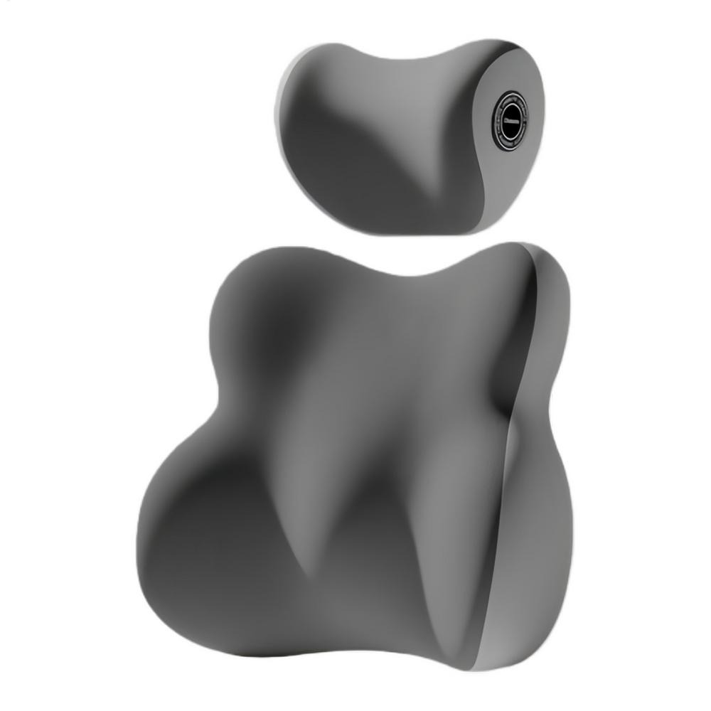 Lumbar Cushion For Car Memory Foam Ergonomic Auto Accessories Car Neck Pillow Kit For Vehicle Truck Travel Trip Commuting Daily