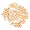 100pcs Bulk Pack Round Wood Beads Multipurpose DIY Wood Beads Wooden Spacer Beads  DIY Crafting