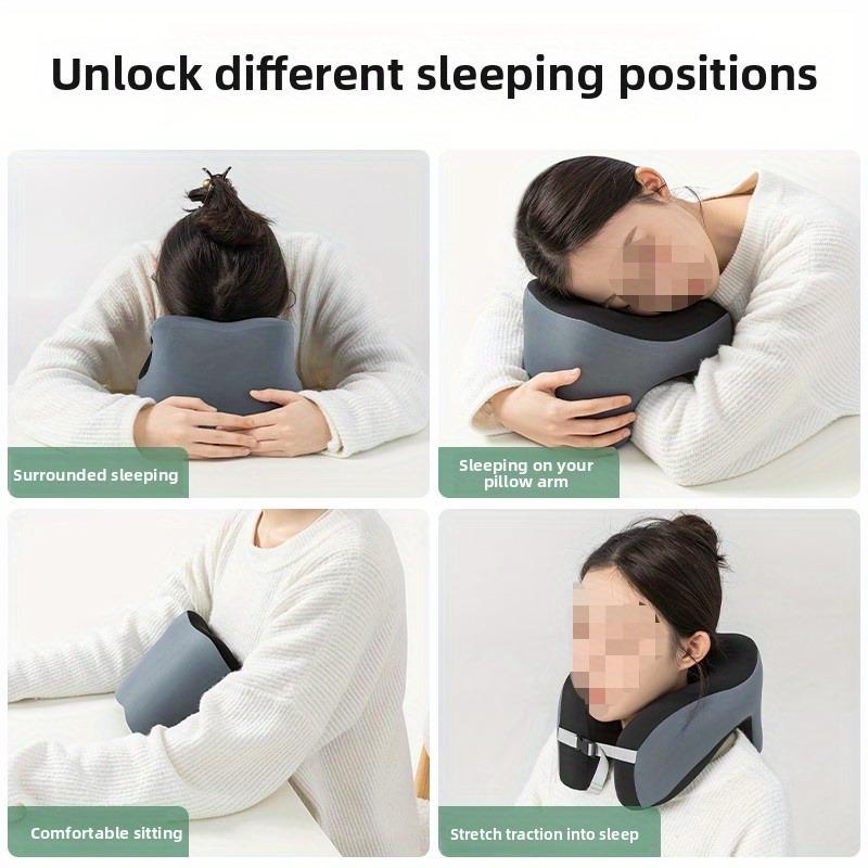 1pc Memory Foam U-shaped Pillow, Travel Neck Pillow, Sleeping Pillow, Neck Pillow, Portable Cervical Neck Support Pillow