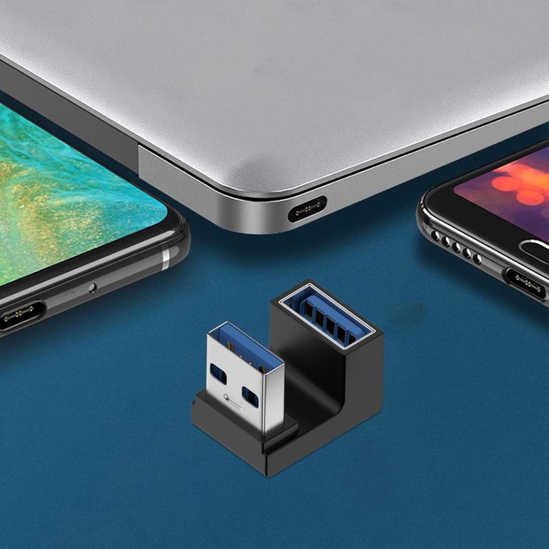 90 270 Degree Angle USB 3.1 Connector Adapter Male to Female Left Right Up Down Angle USB to USB3.1 Adapter Extension Converter