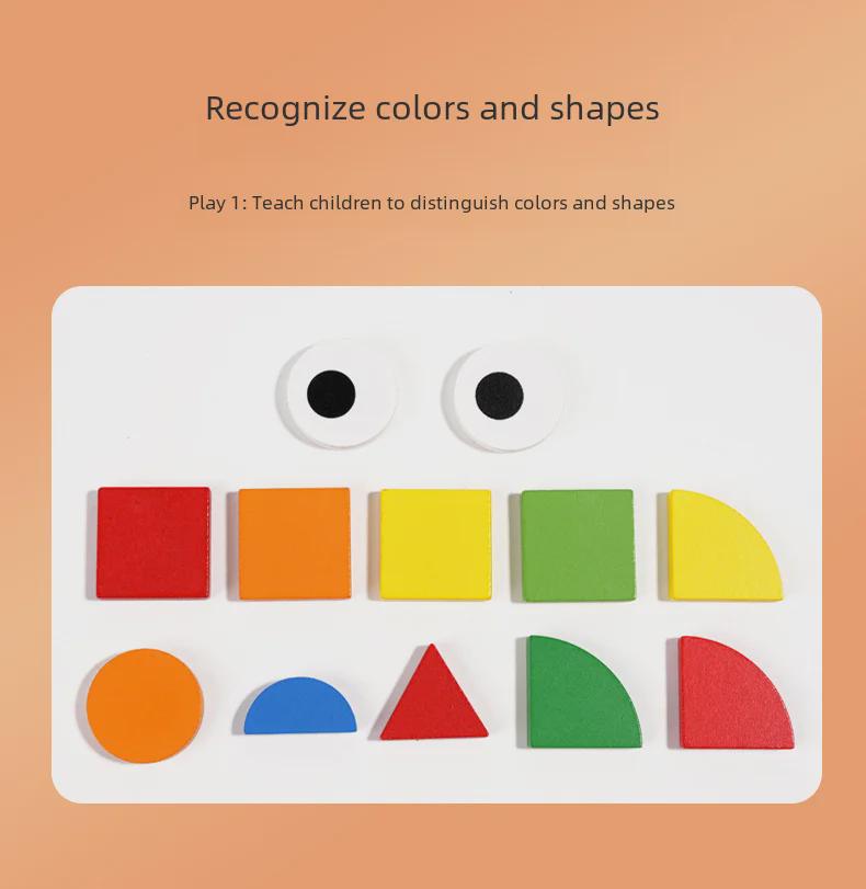 Mosaic 3D Puzzle: Wooden Educational Building Blocks for Children