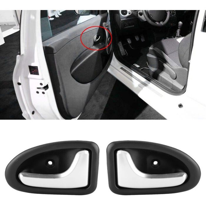 Car Interior Door Handle Cover 8200915599, Bowl Trim for RENAULT CLIO SCENIC TRAFIC (1 Pair)