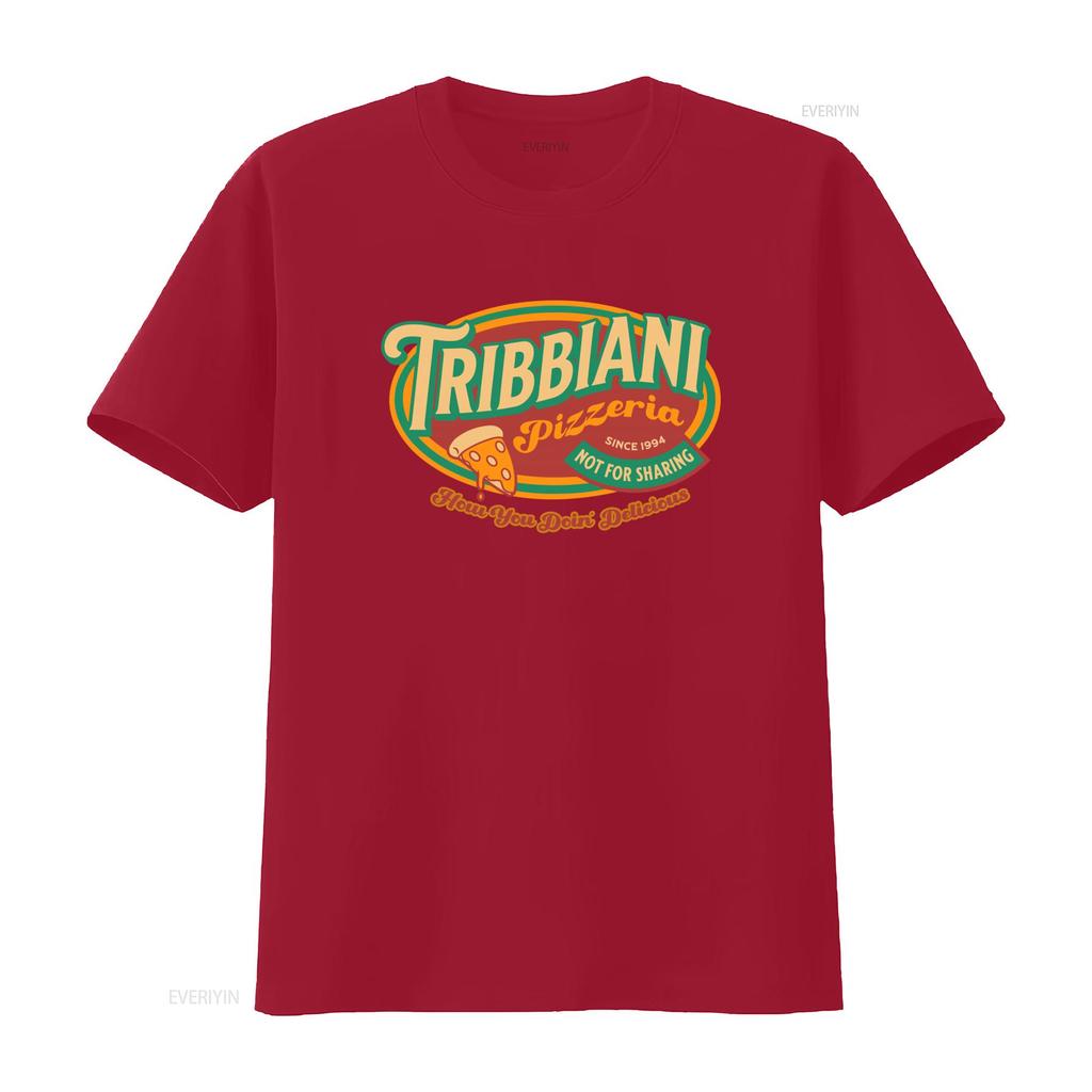 Tribbiani Pizzeria T Shirt Friends Inspired 90s TV Show How You Doin Nostalgia Pizza Slice Print vintage Washed
