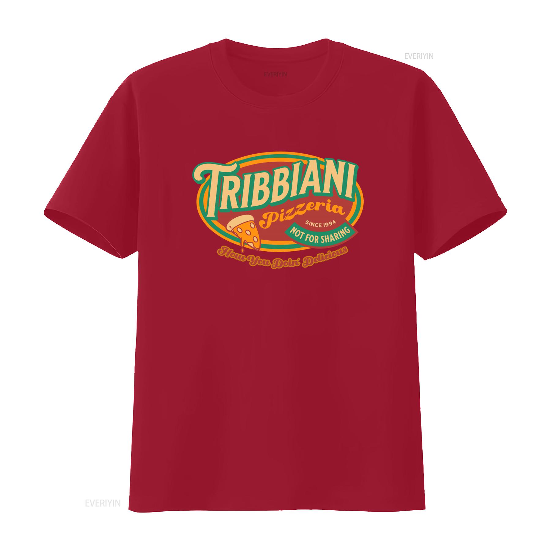Tribbiani Pizzeria T Shirt Friends Inspired 90s TV Show How You Doin Nostalgia Pizza Slice Print vintage Washed S