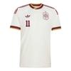adidas Originais Copa do Mundo 2026 Seleção Espanhola Ferran Torres 11 Fora de Casa Secagem Rápida Gola Redonda Camisa de Futebol Versão Fan Masculino JN4397-11