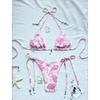 TS JYL-BK026 Floral Cami Two-Piece Bikini, Sexy Stylish Swimwear For Beach And Hot Spring