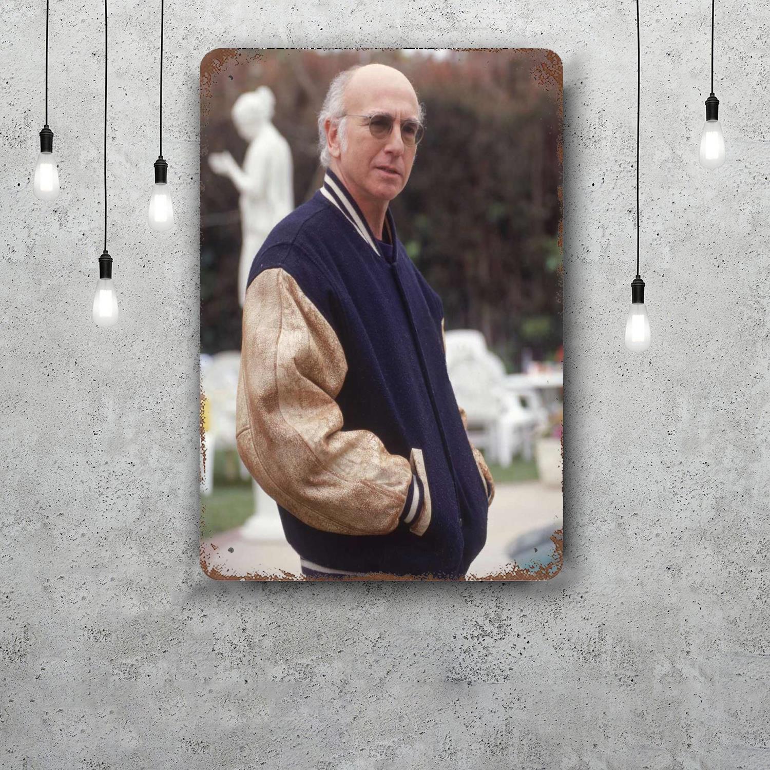 

larry david actor Retro Vintage Tin Sign Poster Decorative Plaque Metal Plate Wall Decor 20x30cm（7.8x11.8inch）