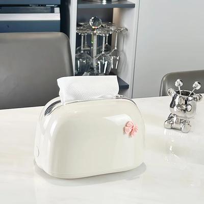 Desktop Tissue Box Home Living Room Paper Box with Handle Spring Light Luxury High Good Looks Tissue Box Applicable To Any Scene