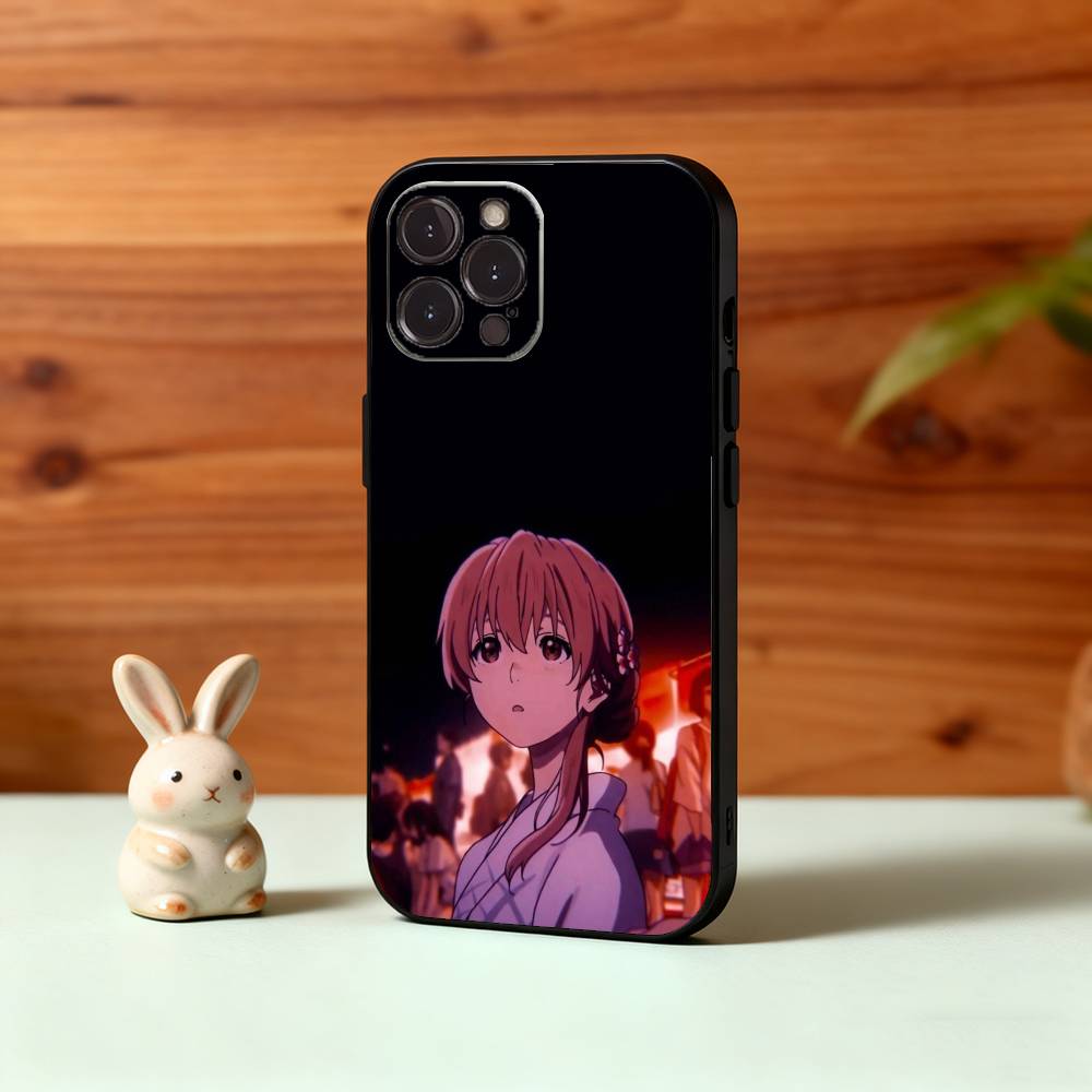 A Silent Voice -Shoko Nishimiya - Anime Movie Phone Case For iPhone17,16,15,14,13,12Plus,Pro Max,XS,5G Soft Silicone Black Cover