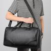 New Fashion Plaid Handbag Korean Version of Leisure Business Fitness Travel Shoulder Messenger Bag