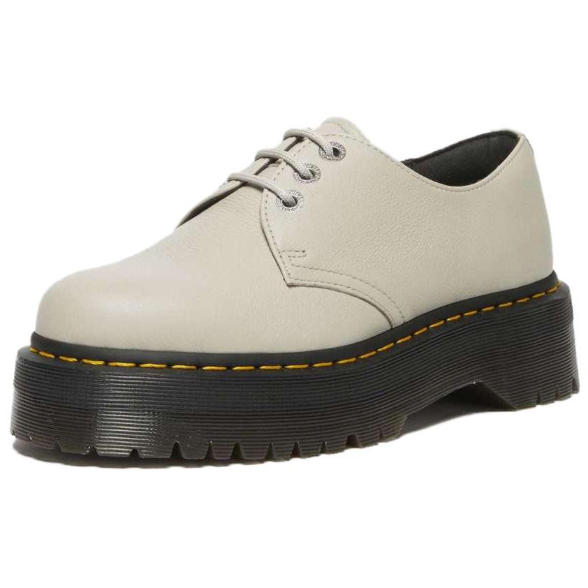 Dr. Martens Leather Soft Thick Sole Comfortable Casual Shoes Women sneaker Off-White 31167773