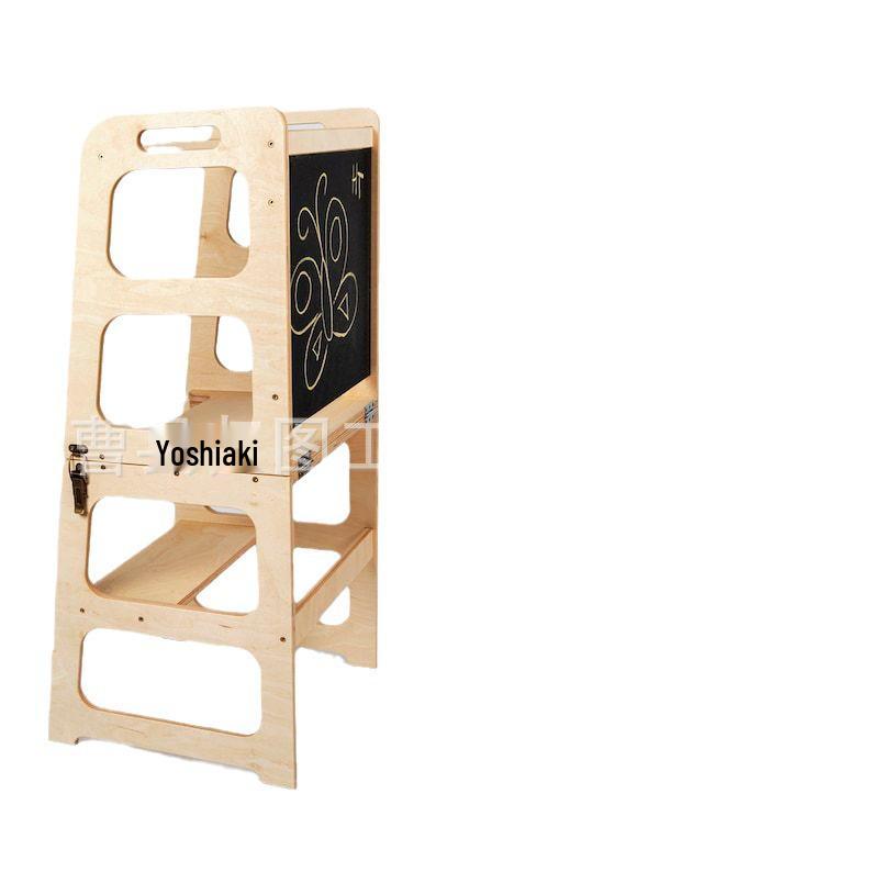 

Складная Монтессори Башня для обучения и Лестница-подставка для малышей Natural Wood Color 2