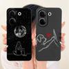 Case For Tecno Camon 20 Pro 4G Rabbit Cartoons design Liquid Simplicity Shell For  Tecno Camon20 20 Premier CK9n Coques