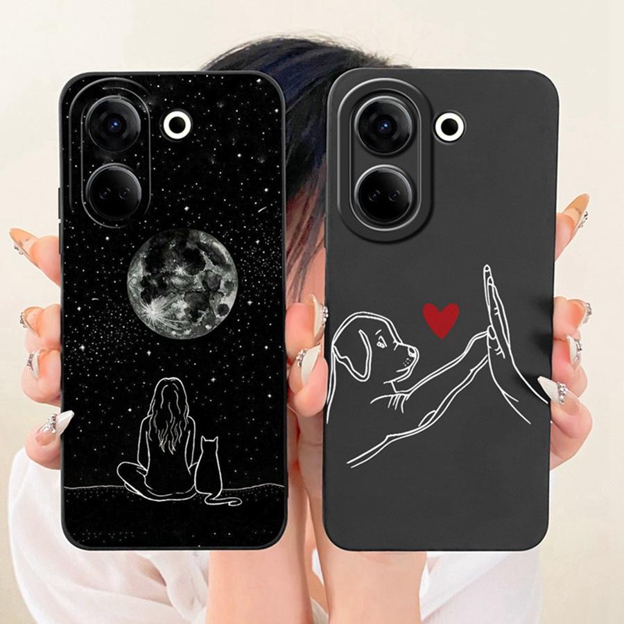 Case For Tecno Camon 20 Pro 4G Rabbit Cartoons design Liquid Simplicity Shell For Tecno Camon20 20 Premier CK9n Coques