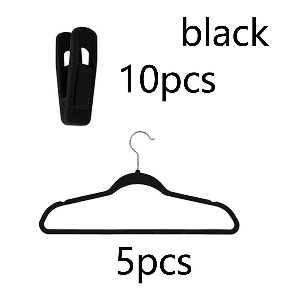 5 sets Velvet skirt hanger with clip, ultra-thin anti slip and space saving hanger suitable for pants, skirts, jeans, dresses
