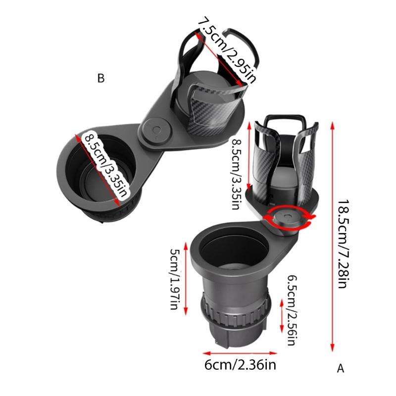 Versatile Car Cup Holder Multifunctional Car Cup Stand Sturdy & Reliable Cup Organizers Rotating Rack for Easy Access