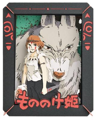 Ensky Paper Theater Princess Mononoke Princess Mononoke Paper Body H100 X W80 X D42mm Size