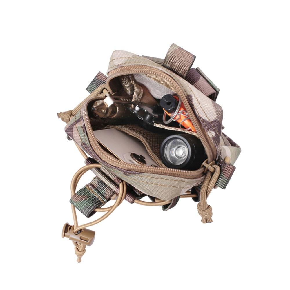 Camping Outdoor Water Bottle Mobile Phone Bag Multifunctional Molle Pouch Outdoor Tactical Mobile Phone Bag Messenger Bag Waist Bag