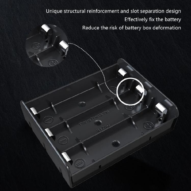DIY ABS 21700 Power Bank Case 1/2/3/4pcs Battery Holder Storage Box Holder