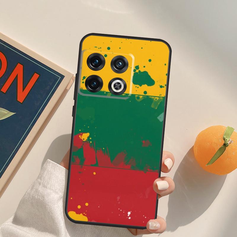 Fashion Lithuania Flag Case For OnePlus 13T 10T 10R 12R 13R 15 13 12 11 10 9 Pro Nord CE 5 2 3 4 Lite N20 N30 Cover
