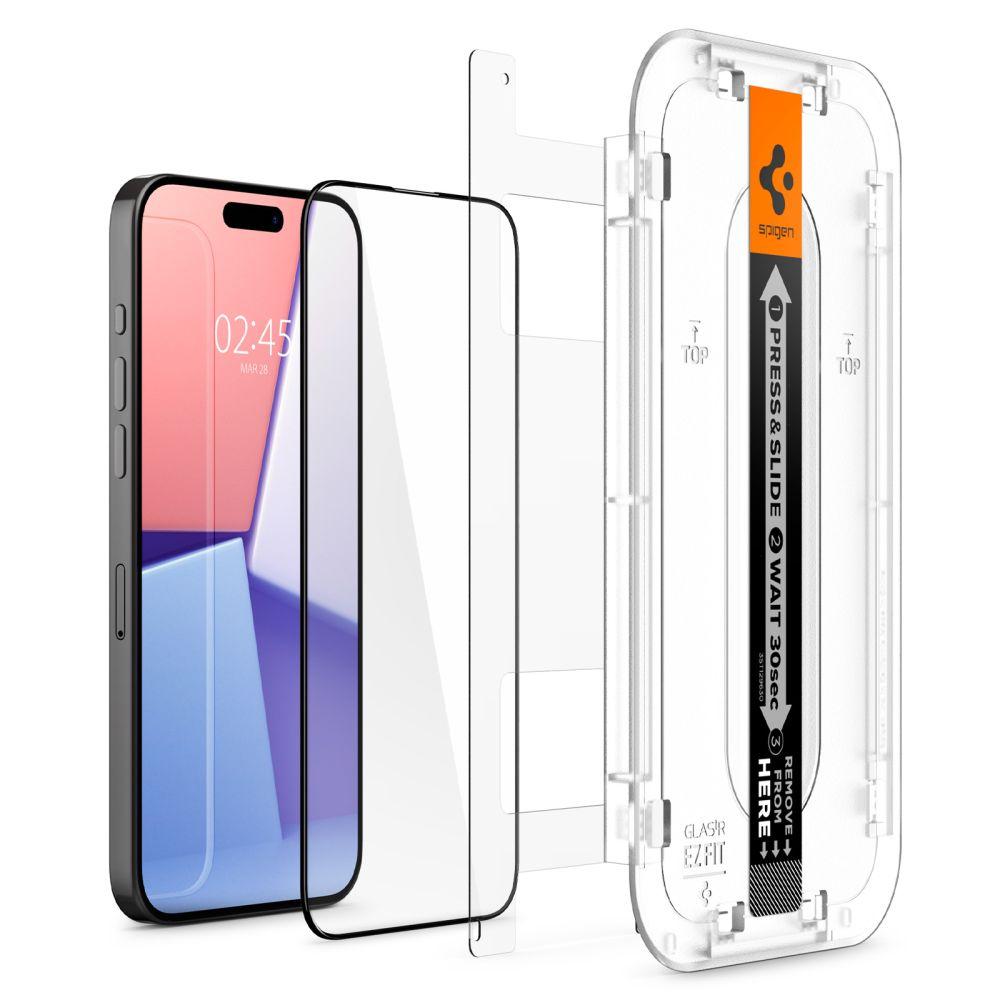 Szkło Hartowane Spigen Glas.tr Ez Fit Fc 2-Pack Iphone 15 Pro Black