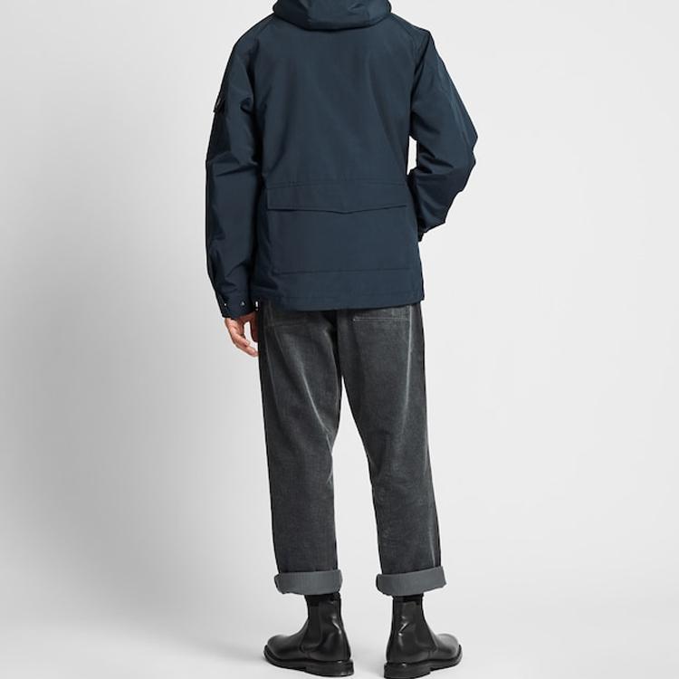 Uniqlo × JW Anderson Fleece Lined Detachable Hooded Single Breasted Jacket Men jackets Navy 422092-69