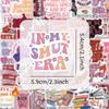 10 30 50Pcs Smut Pink Romance Bookish Book Reading Stickers Kindle Aesthetic Girls Decals Waterproof Diy Phone Laptop Diary