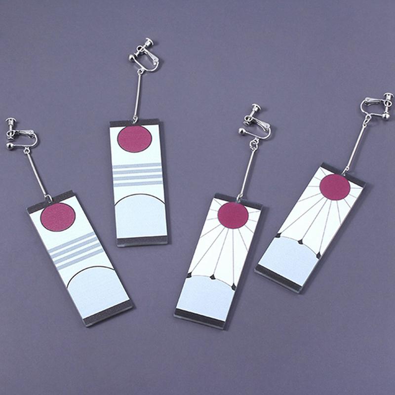 Trompete Tropfenohrringe Anime Acryl Dämonentöter Klinge des Geistes Ohrringe