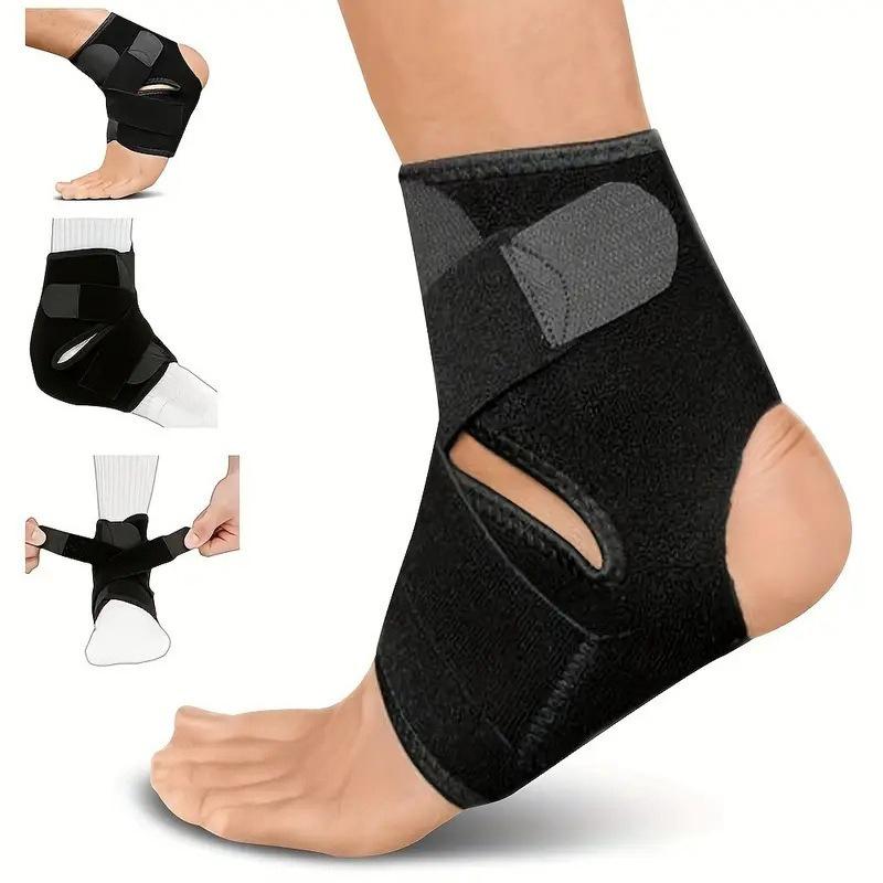 1Pcs Adjustable Ankle Brace Unisex Elastic Adjustable Design Breathable & Comfortable Foot Tendon Support Ankle Support Sleeve