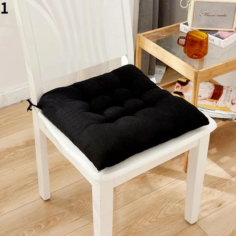Thicken Sanded Cushion Chair Cushion Restaurant Kitchen Office Decoration Computer Cushion Tied To The Seat Chair Decoration