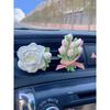 Ins Car Air Freshener Vent Decoration High-End Jasmine Aroma Diffuser Stone Tulip Car Perfume Popular for Women
