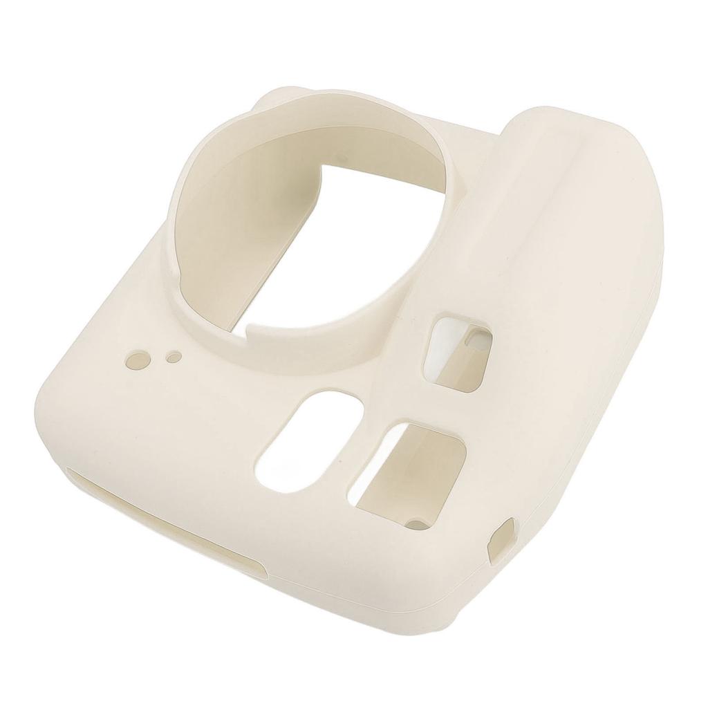 Instant Camera Silicone Protective Case for SE Wear Fall Resistant Soft Shell Pure Color Beige