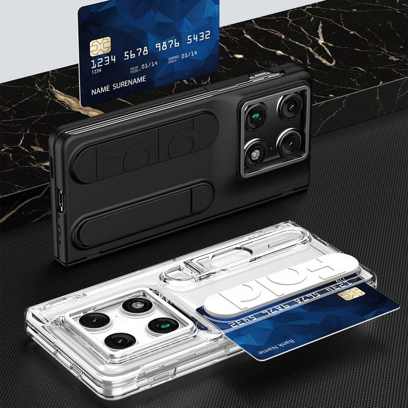 Custodia per Telefono con Supporto da Polso Cernierato per Motorola Moto Razr Fold Ibrida TPU+PC Pellicola Protettiva per Schermo Cover con Supporto Antiurto