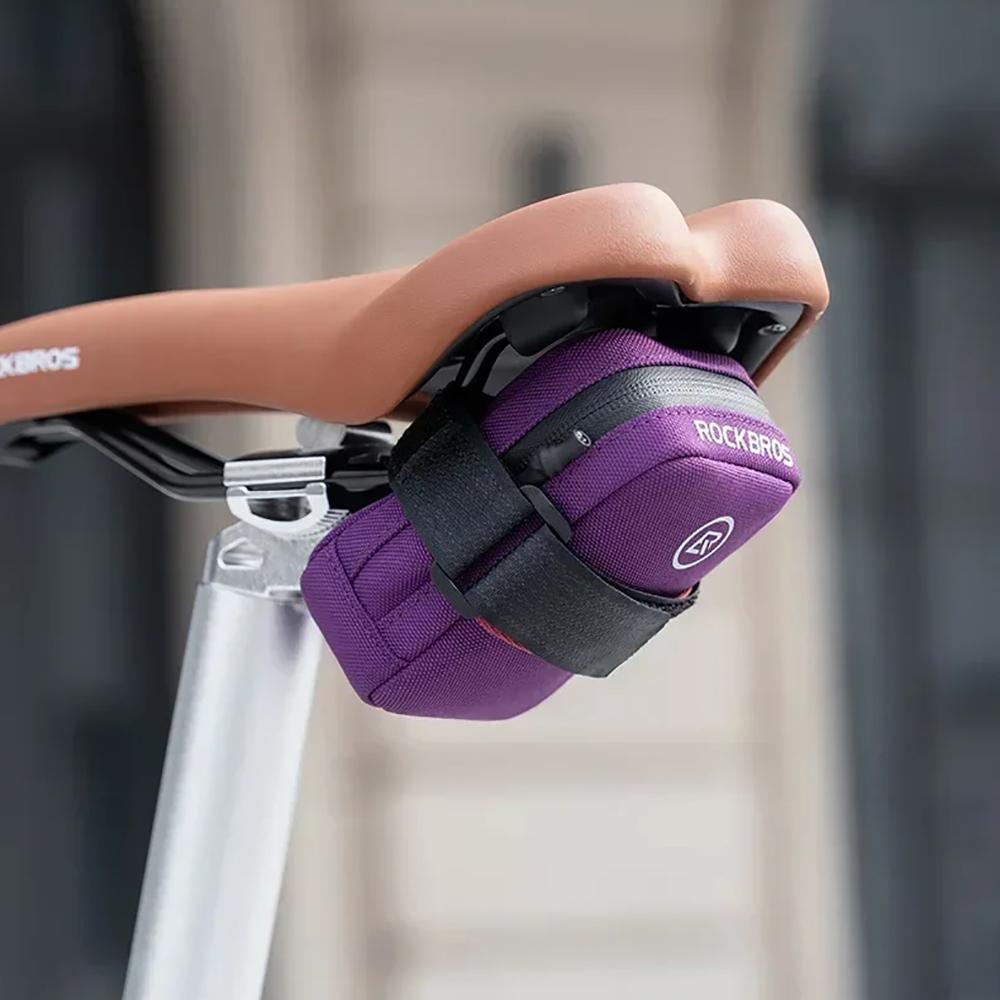 ROCKBROS Mini Bicycle Saddle Bag Lightweight Small 0.35L Bike Bag Portable Hand Bags Cycling Tail Bag Universal for All Bike