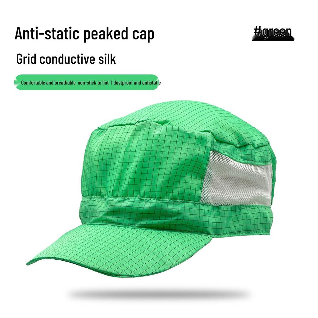 Unisex Anti-static Breathable Baseball Cap - Dustproof Workshop Hat
