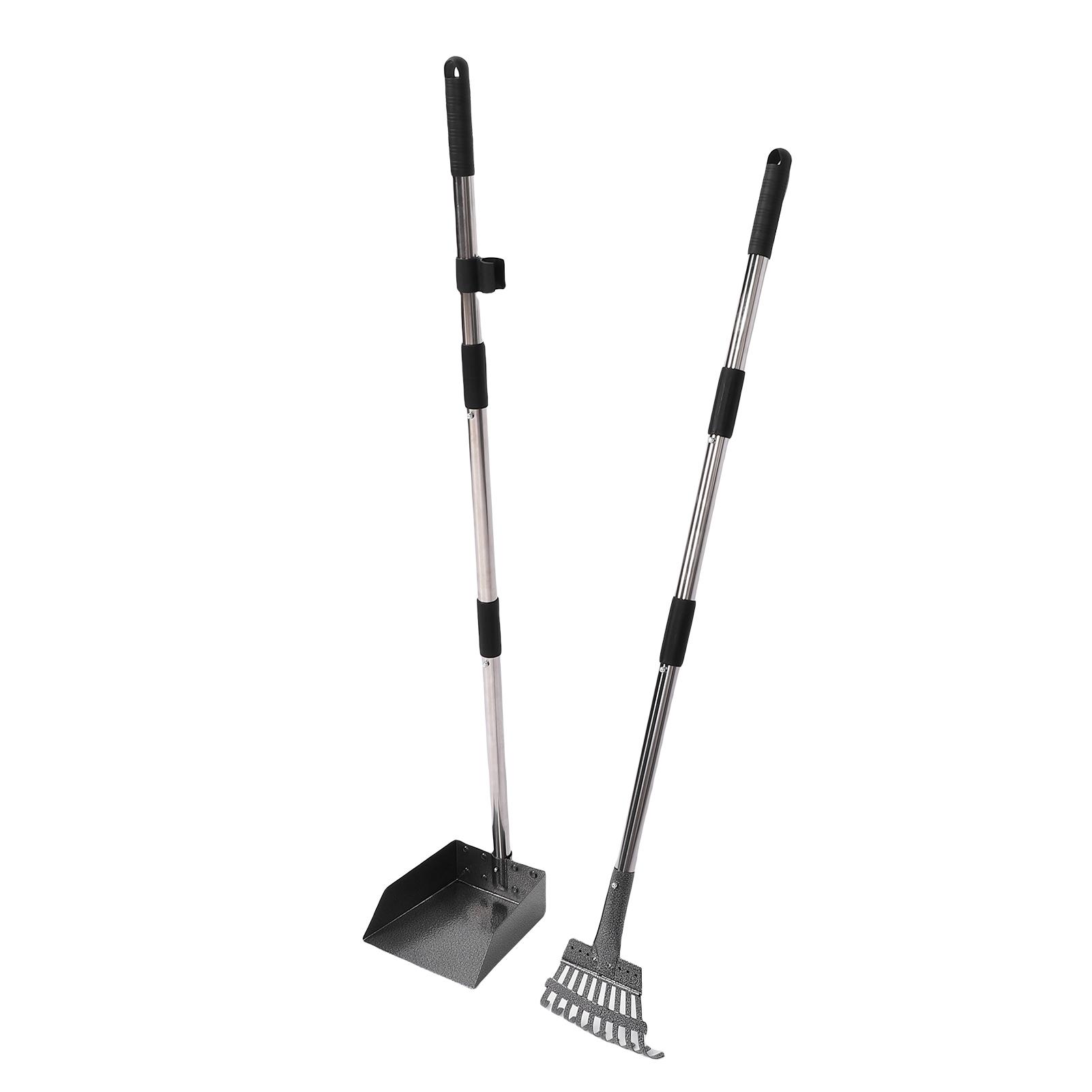 Metal Chicken Scooper and Rake,   Rake and Shovel Set, Chicken Coop Cleaning Tools Chicken Coop Accessories for Chickens Ducks and Small Anim