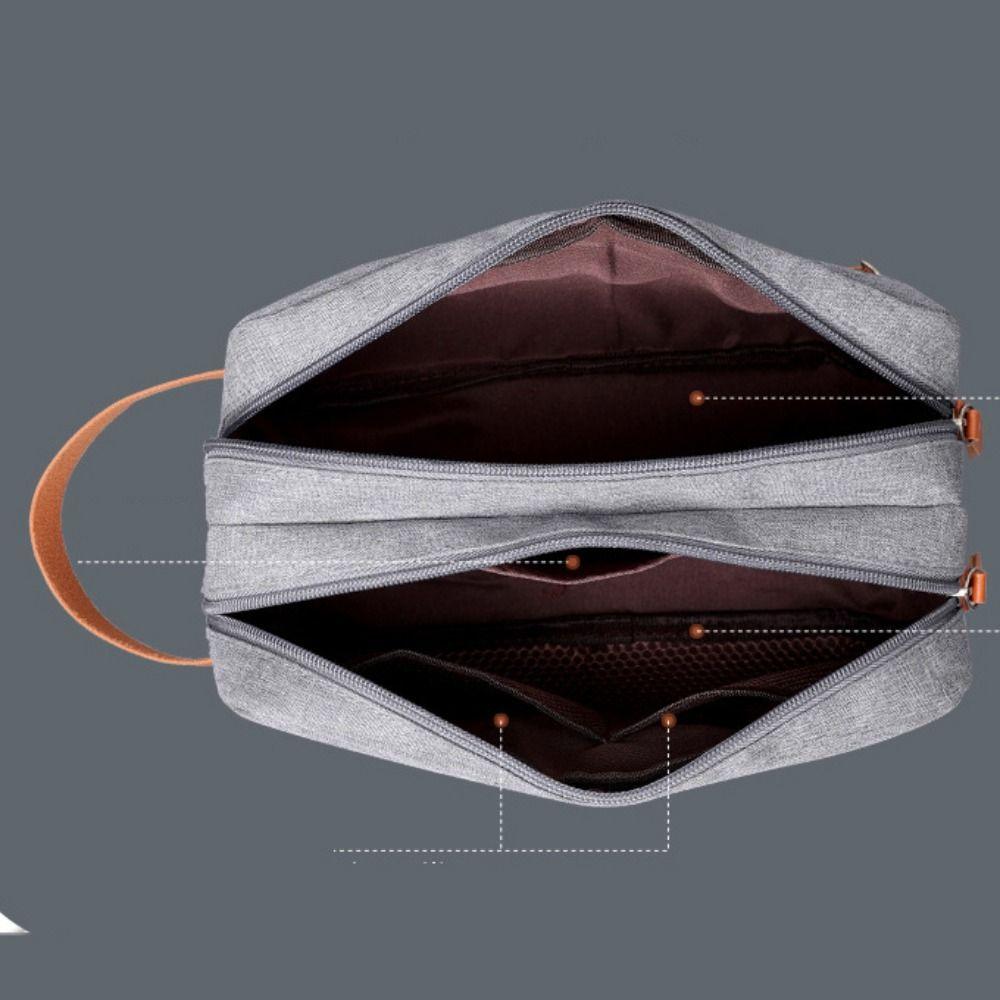 Oxford Canvas Mens Toiletry Bag Multifunctional Beauty Wash Pouch Portable Make Up Bag  Outdoor