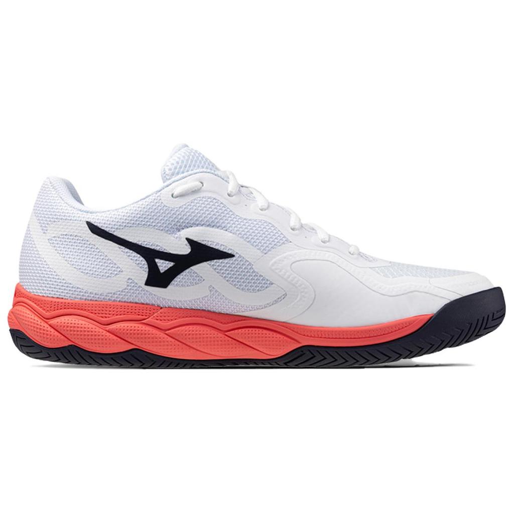 Mizuno Wave Enforce Court Bequeme Vielseitige Stoßdämpfende Langlebige Tennisschuhe Unisex Sneaker Weiß 61GA243260