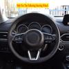 For Mazda 2 3 6 Demio CX3 CX-3 CX-5 CX5 CX7 CX9 Axela ATENZA 2017 2018 2019 Steering Wheel Trim Circle Sequins Cover Sticker