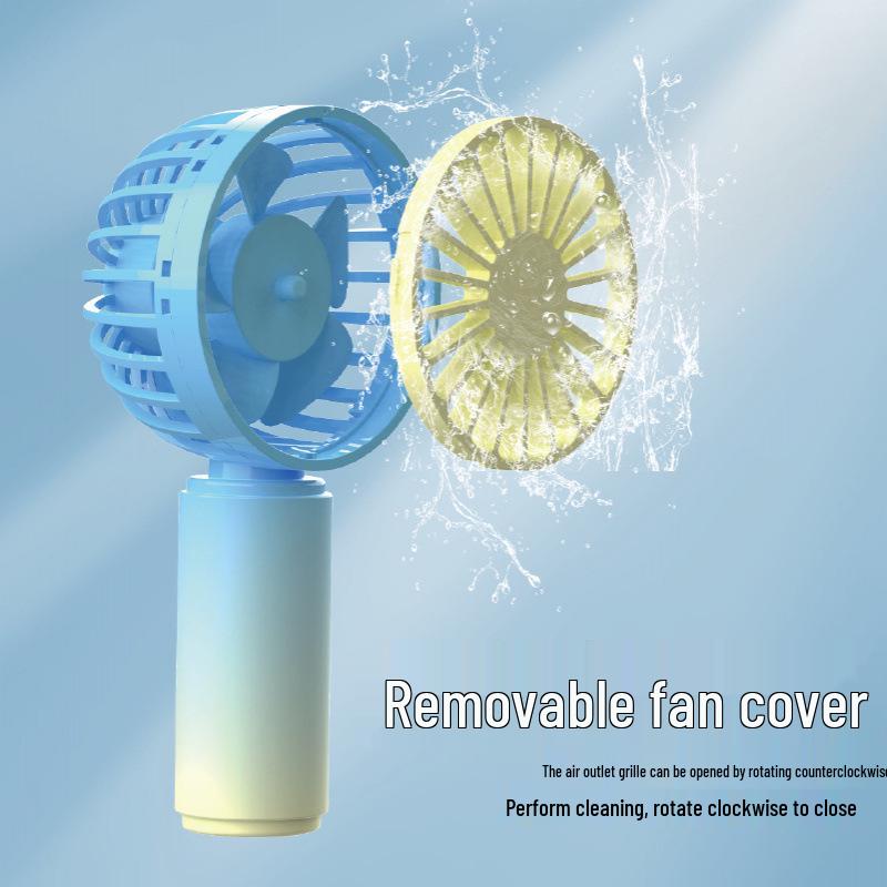 Creative Colorful Mini Handheld Fan: Portable Pocket Fan for Outdoor Use & Gifts