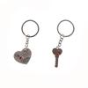 1 Set Creative Crush You Piercing Heart Couple Key Ring For Weeding Gift