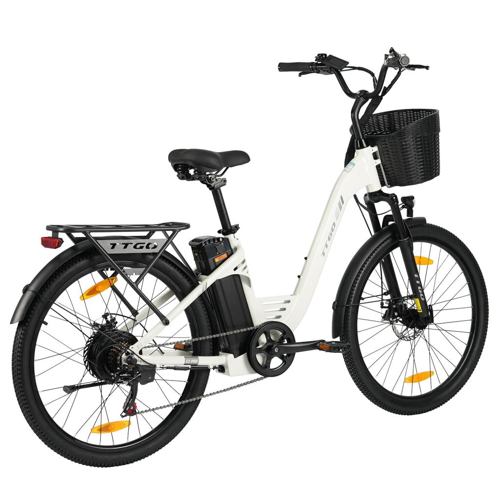 TTGO C2 Pro City Commuting Electric Bicycle 36V18AH Battery 26 Inch Mountain Tires 25KM/H Top Speed E-Mountain Bike