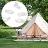 10Pcs Tent Clip Awning Clip Clamp Tarp Set Clear Clamp Tent Clip Windproof Rope Fixed Clip for Outdoor Camping Canopy